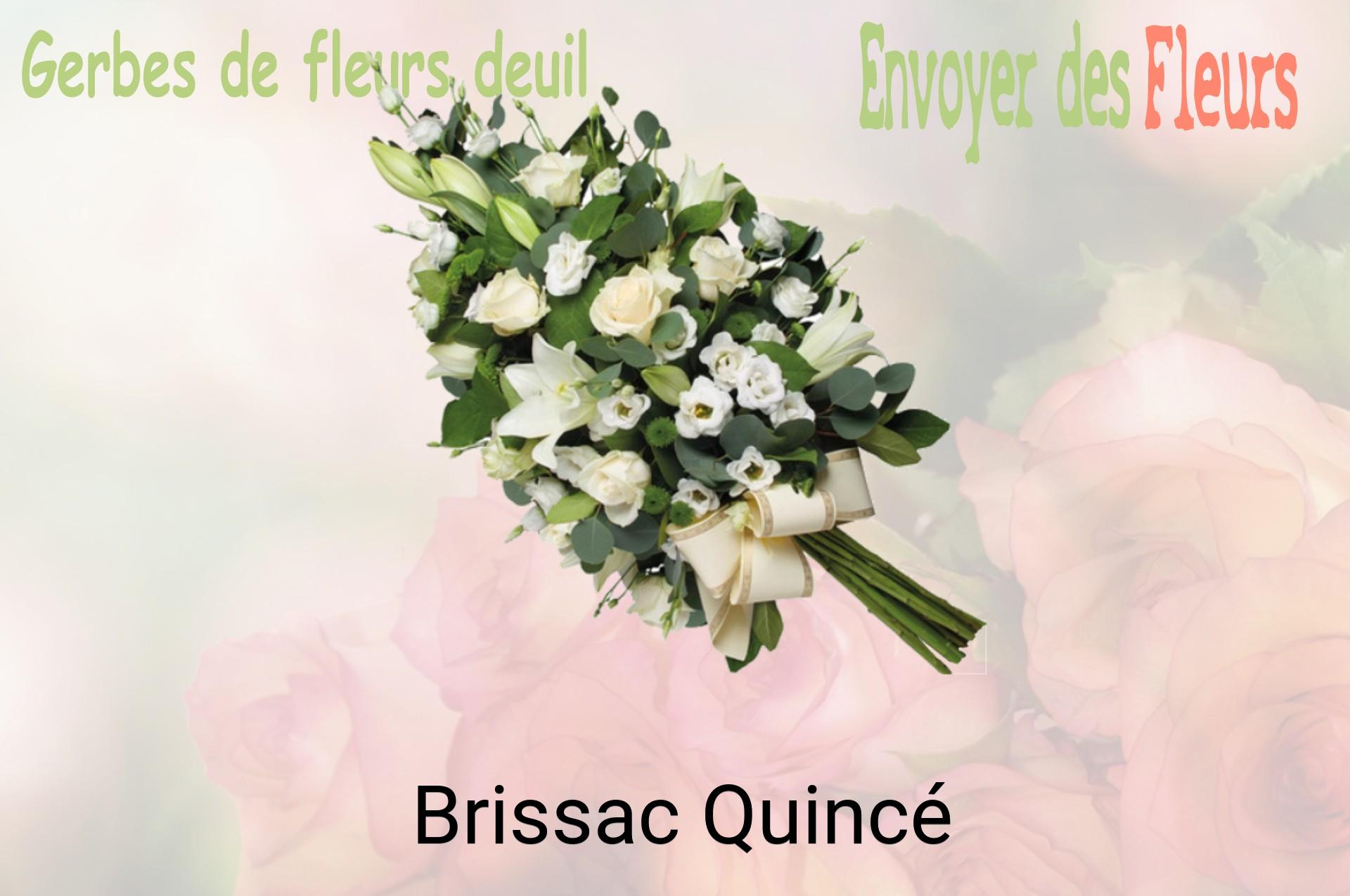 Gerbe de fleurs de deuil livrée à Brissac-Quincé